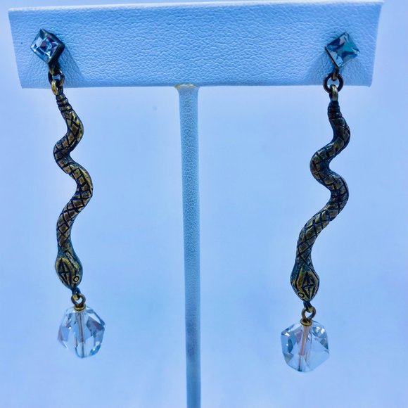 Vintage Gerard Yoska Serpent Earrings - Picture 4 of 4
